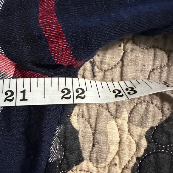 Juniors Ambiance cold shoulder plaid button down shirt size Large - Picture 7 of 8